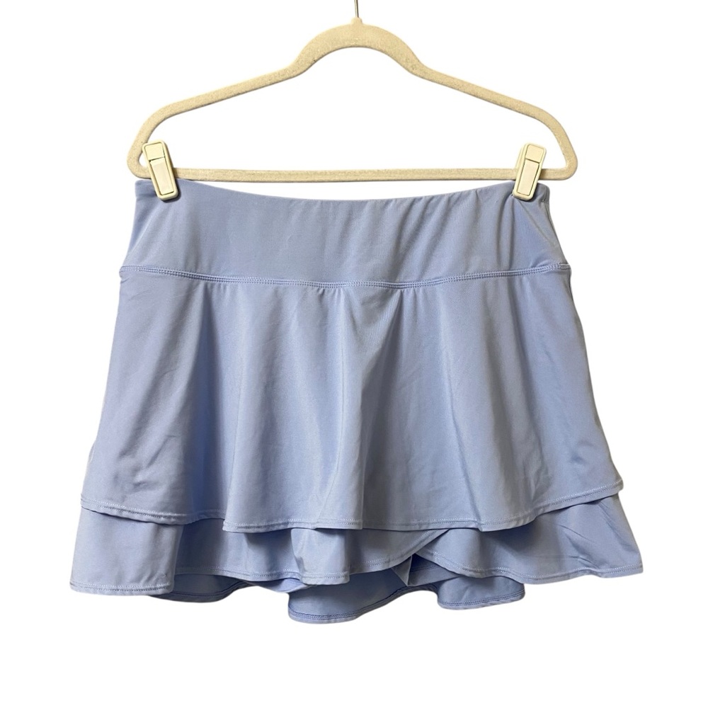 Baleaf periwinkle blue sporty athletic tennis golf layered skirt skort size XL - Picture 2 of 12
